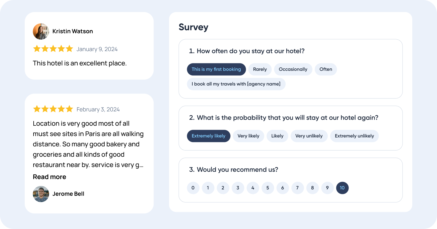 Feedback surveys