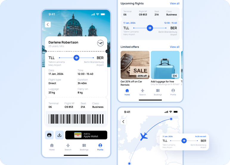 Flight booking app