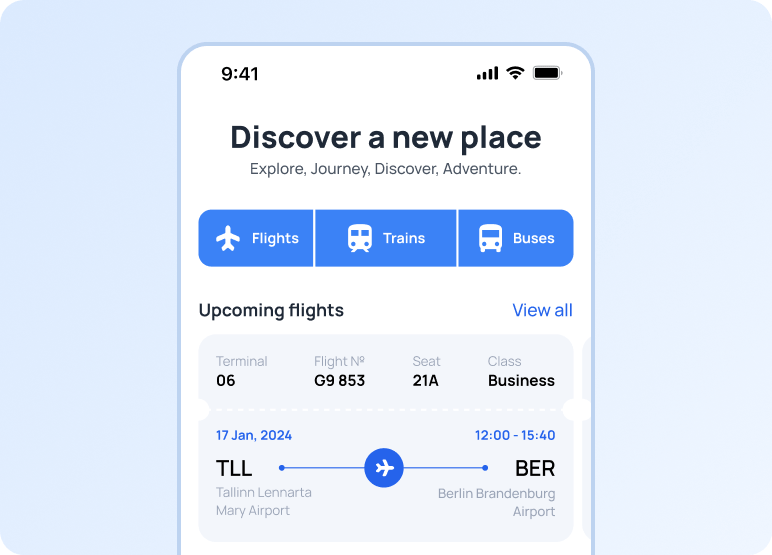 Ticket booking app