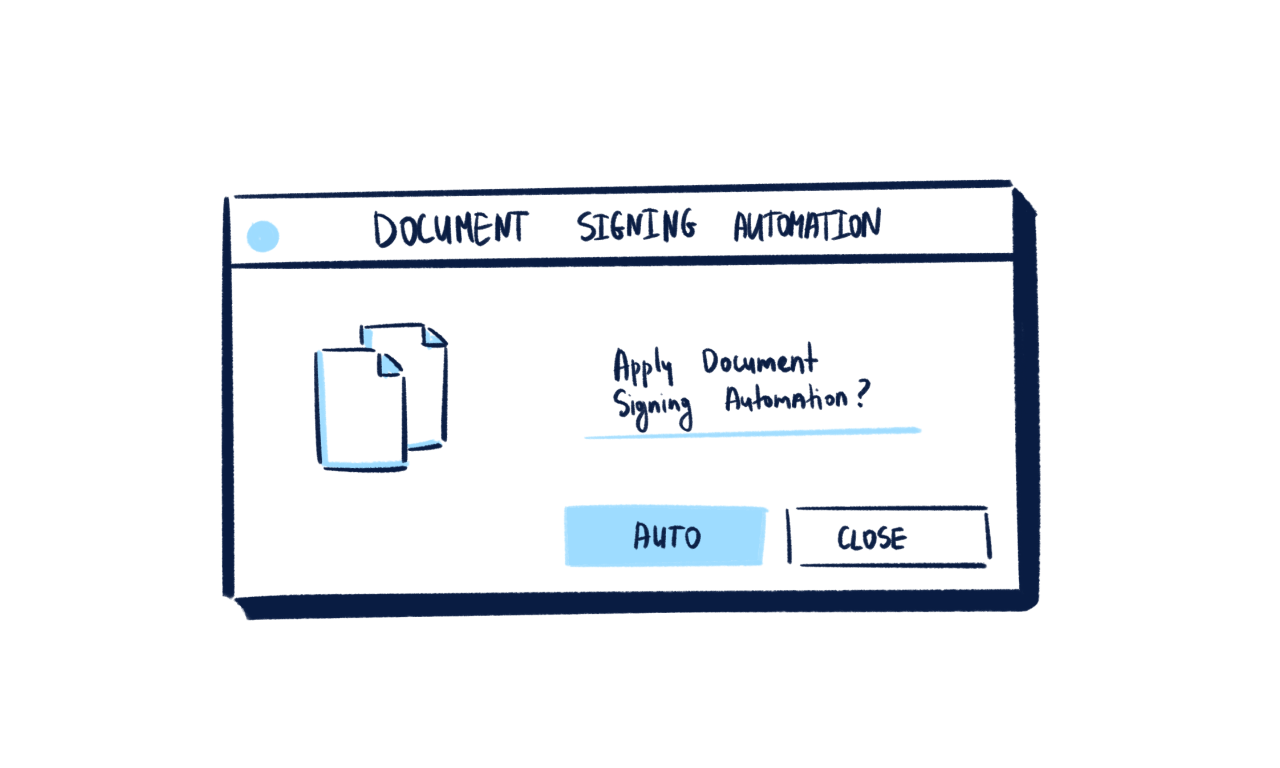 Automated document signing