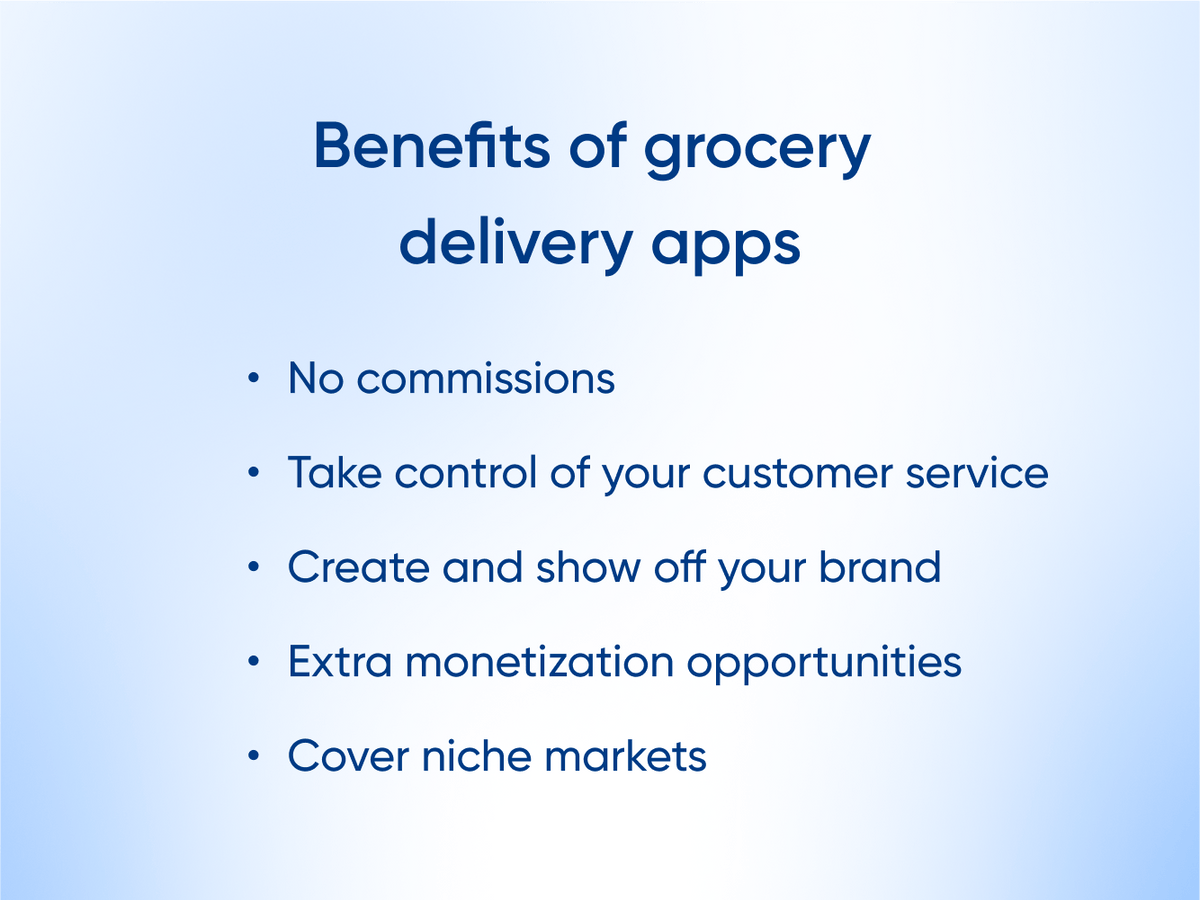 Benefits of grocery delivery apps