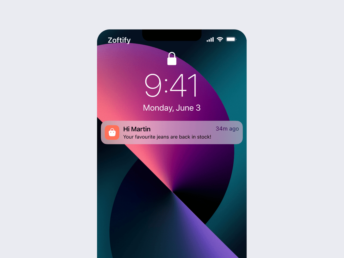 Personilized push notifications