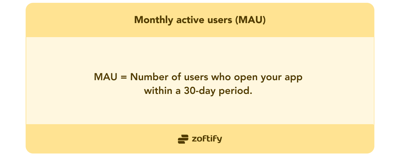Monthly active users (MAU)