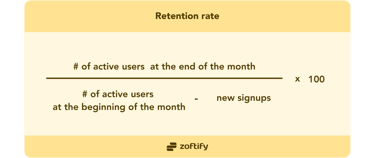 Overall retention rate